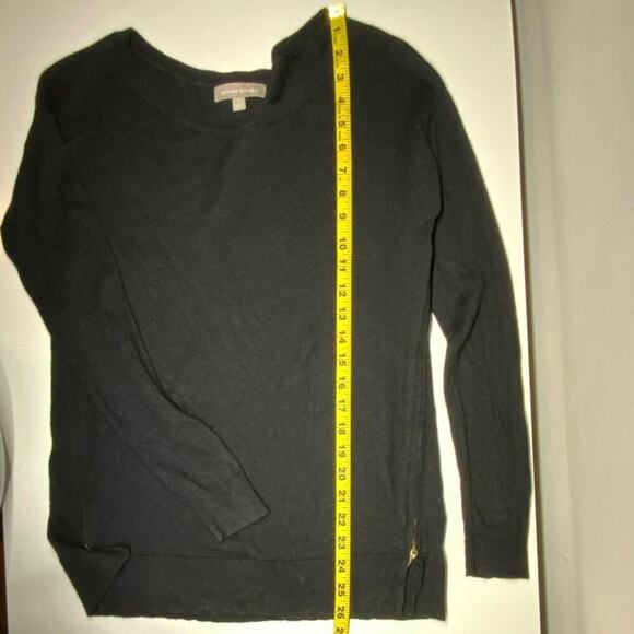 Banana Republic | Boat Neck Zipper Sides Long Sleeve | Black | Small - Picture 12 of 16
